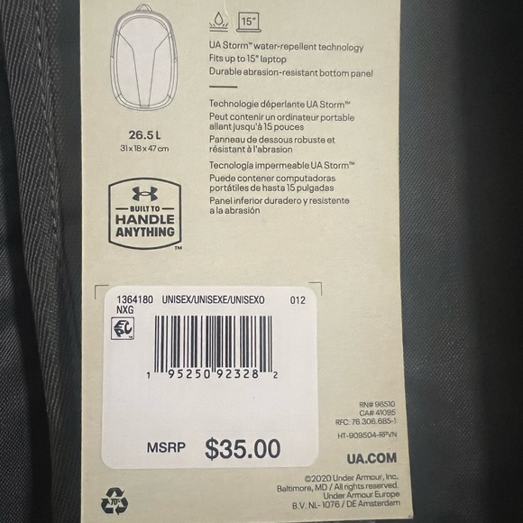 Under Armour Hustle Lite Bookbag - Picture 3 of 5